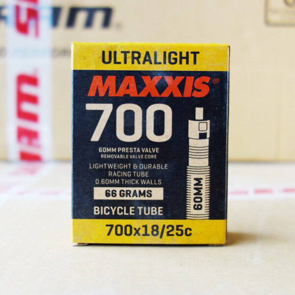Ruột xe đạp MAXXIS ULTRA LIGHT 700x18/25c FV60