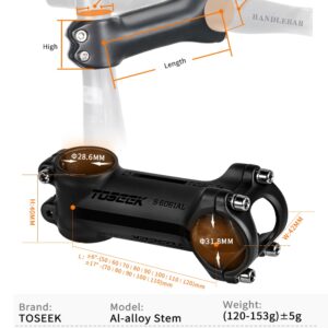 Pô tăng nhôm xe đạp TOSEEK 31.8mm/28.6mm