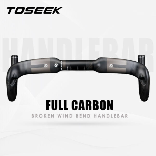 Ghi đông Full Carbon TOSEEK - Màu xám