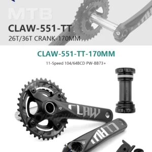 Giò dĩa xe đạp PROWHEEL - CLAW-551-TT - 36-26T - 170MM