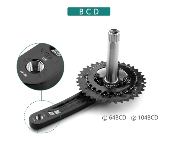 Giò dĩa xe đạp PROWHEEL - CLAW-551-TT - 36-26T - 170MM