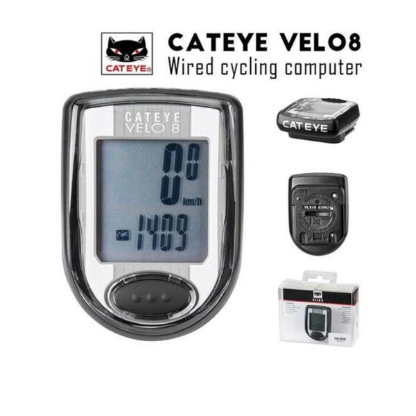 Đồng hồ xe đạp có dây CATEYE VELO 8