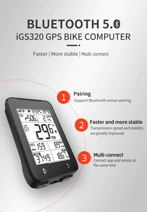 Đồng hồ xe đạp định vị GPS IGPSPORT - IGS320