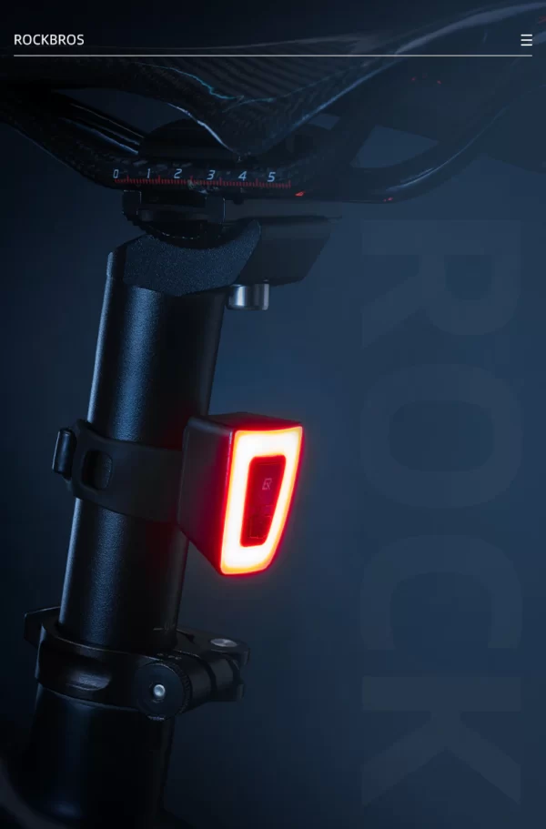 Đèn hậu pin sạc xe đạp ROCKBROS-TT30-WD