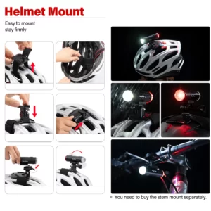 Đèn gắn mũ bảo hiểm xe đạp WIND&MOON
