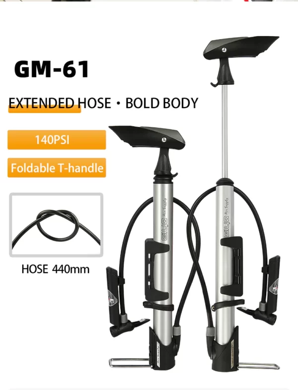 Bơm mini gắn xe đạp GIYO - GM series