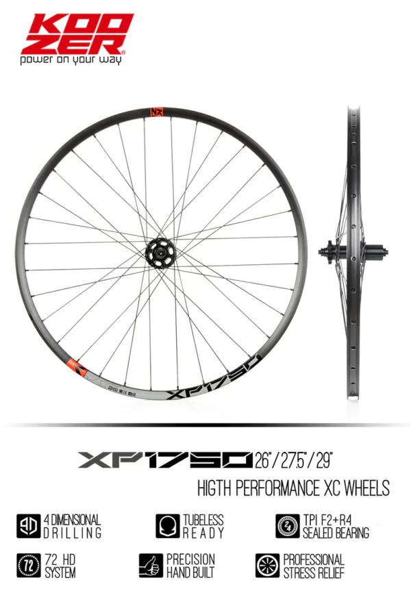 Vành bộ xe đạp MTB hợp kim nhôm KOOZER - XP1750