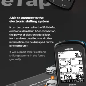 Đồng hồ xe đạp định vị GPS MAGENE C406 Pro