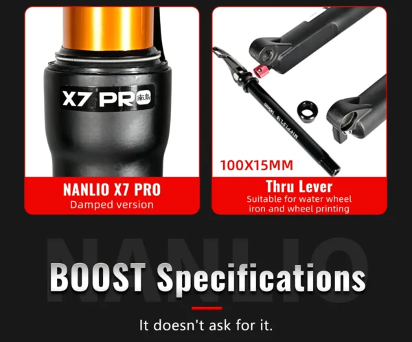 Phuộc xe đạp MTB NANLIO X7 PRO