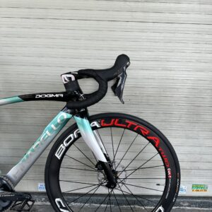 Xe đạp thể thao lắp ráp Pinarello F14 xanh ngọc