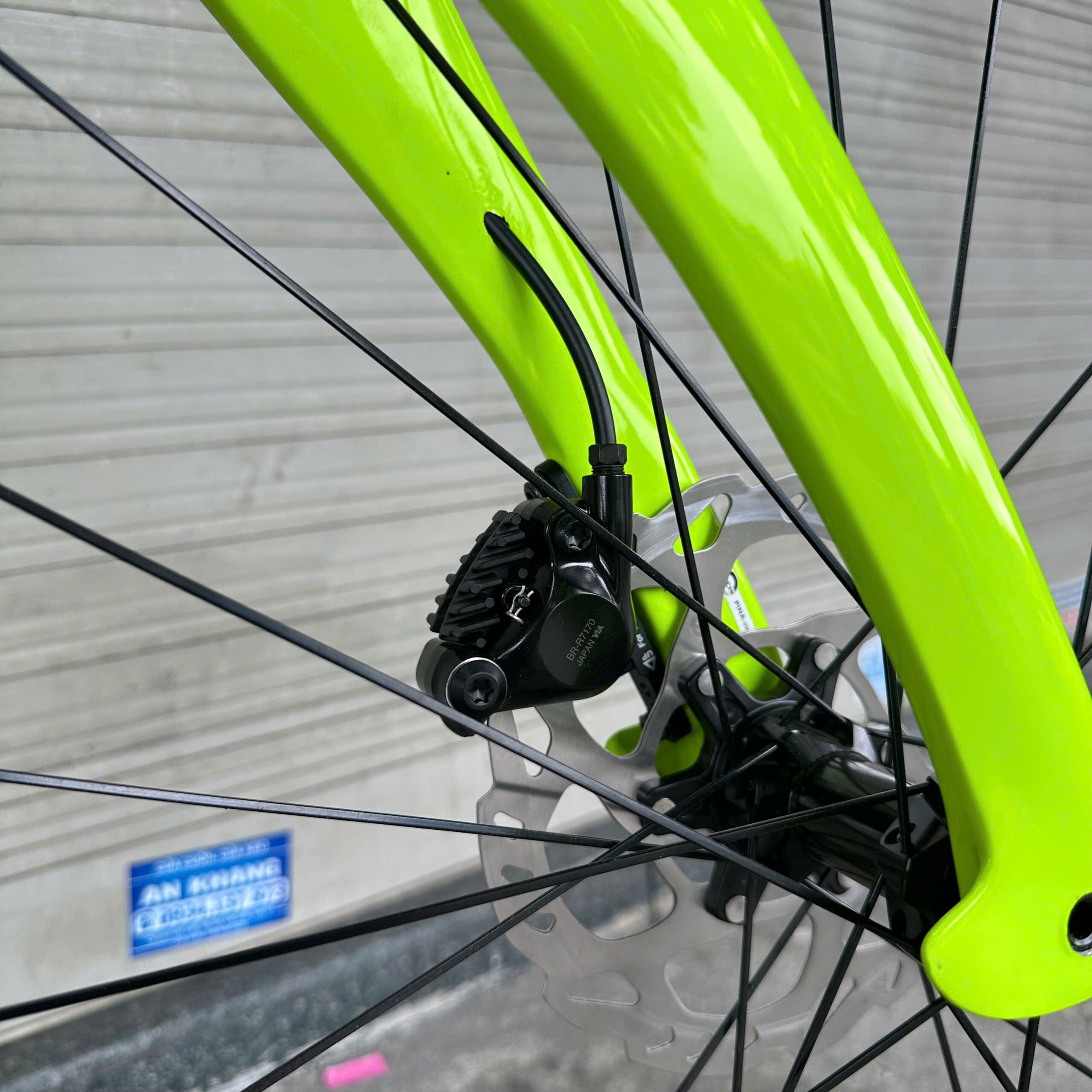 Xe đạp lắp ráp Pinarello F14 Xanh lá non